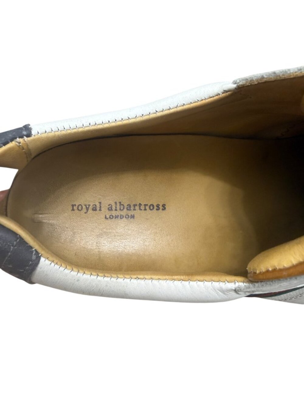 Royal Albatross Kingsman Traditional Wingtip Spikeless Golf Shoe Men's Sz 9 - Picture 7 of 9